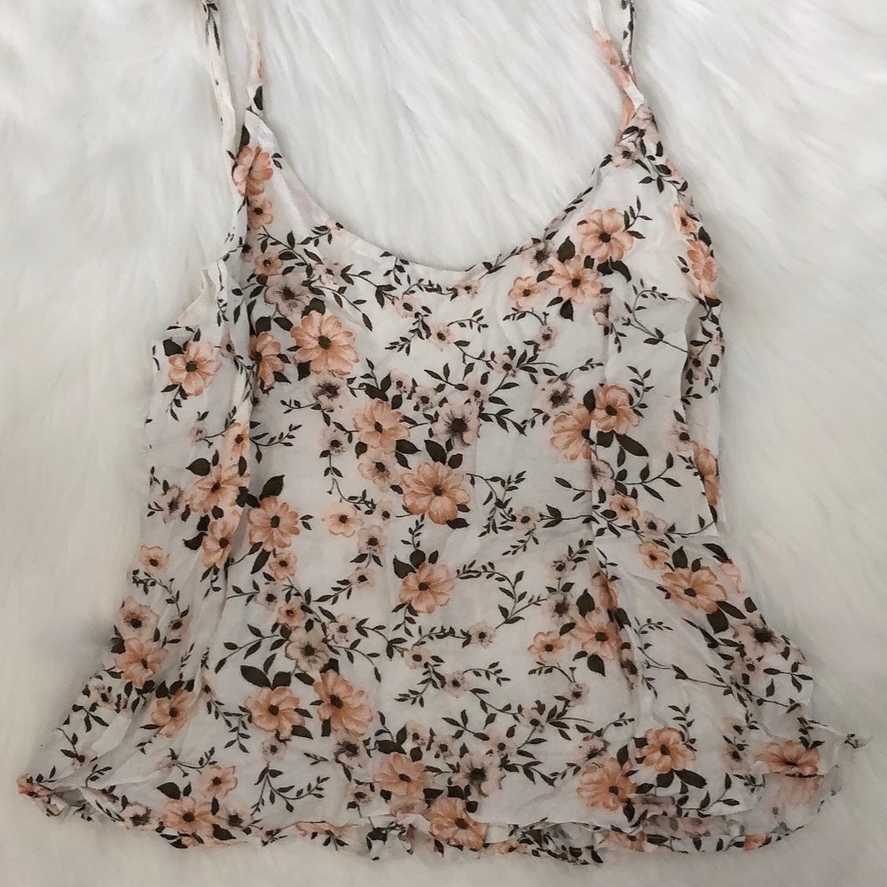 Open back tank top